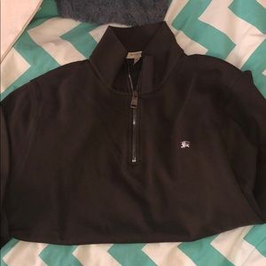 Burberry quarter zip lightweight sweatshirt